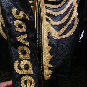 SKELTON LEATHER JACKET